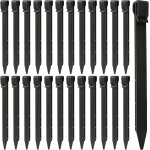 Asfasfq - 25 pices piquets de sol en plastique, 25cm piquets de bordure de paysage robustes piquets ...