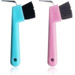 Asfasfq - 2pcs cure - pied avec brosse trs, grattoir a sabots pour chevaux, cure pied cheval cure pied, ...