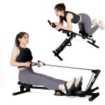 Asfasfq - 3 en 1 rameur pour la maison, multifonctionnel rameur musculation avec 2 intensités réglable, ... Asfasfq - 3 en 1 rameur pour la maison, multifonctionnel rameur musculation avec 2 intensités réglable, ...