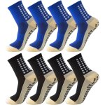 Asfasfq - 4 paires chaussette antidrapante foot, chaussettes antidrapantes homme, chaussettes antidrapantes ...