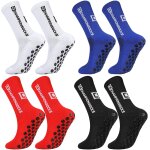 Asfasfq - lot de 4 paires de chaussettes de football antidérapantes pour homme et femme Asfasfq - lot de 4 paires de chaussettes de football antidérapantes pour homme et femme