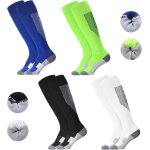 Asfasfq - lot de 4 paires de chaussettes de football pour enfants 35 - 38 - chaussettes de sport longues ...