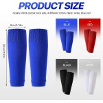 Asfasfq - lot de 4 paires de chaussettes de football pour enfants, protège - tibias, chaussettes sans ... Asfasfq - lot de 4 paires de chaussettes de football pour enfants, protège - tibias, chaussettes sans ...