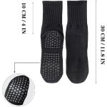 Asfasfq - 4 paires chaussettes de yoga antidérapantes pour femmes, chaussettes a mi - mollet de formation ... Asfasfq - 4 paires chaussettes de yoga antidérapantes pour femmes, chaussettes a mi - mollet de formation ...
