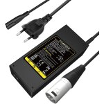 Asfasfq - 42v 36v 2a chargeur de batterie pour batterie au lithium avec connecteur xlr a 3 broches pour ... Asfasfq - 42v 36v 2a chargeur de batterie pour batterie au lithium avec connecteur xlr a 3 broches pour ...