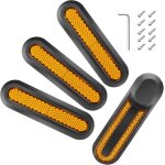 Asfasfq - 4pcs couverture de roue de scooter, trottinette roue couverture rflecteur bande caches rflchissan ...