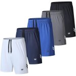 Asfasfq - lot de 5 shorts de sport pour homme avec poches et taille elastique, séchage rapide, shorts ... Asfasfq - lot de 5 shorts de sport pour homme avec poches et taille elastique, séchage rapide, shorts ...