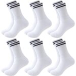 Asfasfq - lot de 6 paires de chaussettes de sport homme femme, tennis chaussettes blanches hoires, anti ... Asfasfq - lot de 6 paires de chaussettes de sport homme femme, tennis chaussettes blanches hoires, anti ...