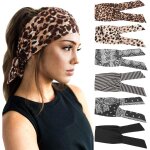 Asfasfq - 6 pices bandeau cheveux pour femme yoga courir bandeaux sport entranement bandeaux mignon ...