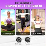 Asfasfq - anneau pilate - cercle pilate - accessoire yoga - ballon gymnastique - bande de rsistance ...