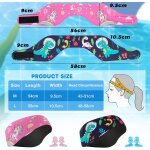 Asfasfq - bandeau de natation enfant, bandeau elastique avec avec bouchons d'oreille de protection pour ...