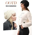 Asfasfq - bonnet en tricot pour femme ligne polaire casquette de ski chapeau d'hiver ample pour femme ...