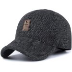 Asfasfq - casquette de baseball a visière en tweed de laine et laine d'hiver pour hommes avec cache - ... Asfasfq - casquette de baseball a visière en tweed de laine et laine d'hiver pour hommes avec cache - ...