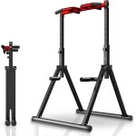 Asfasfq - chaise romaine power tower dip station, barre de tractions pliable musculation, hauteur rglable, ...