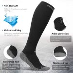 Asfasfq - chaussettes de contention, chaussettes de compression chaussettes sport pour homme et femme, ...