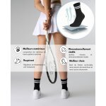 Asfasfq - chaussettes de sport femme chaussettes de tennis lot de 6 paires crew socks respirantes et ...