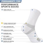 Asfasfq - chaussettes de sport pour homme et femme, chaussettes de tennis rembourres anti - ampoules, ...