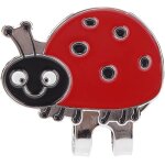 Asfasfq - clip de chapeau golf, coccinelle marqueurs balle golf magntiques clips visire golfeurs entranemen ...