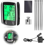 Asfasfq - compteur de vlo ip65 etanche ordinateur de vlo odomtre 19 fonctions ecran rtroclair led ...