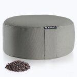 Asfasfq - coussin de mditation rond avec remplissage naturel en ecales de sarrasin ¿ coussin de sol ...