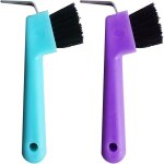 Asfasfq - cure - pied avec brosse trs, grattoir a sabots pour chevaux, cure pied cheval cure pied, grattoir ...