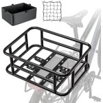 Asfasfq - cxwxc panier de vlo arrire avec filet cargo et doublure - charge maximale : 30 kg - volume ...