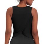 Asfasfq - débardeur de sport sans manches pour femme - haut court d'entraînement, de yoga, débardeur ... Asfasfq - débardeur de sport sans manches pour femme - haut court d'entraînement, de yoga, débardeur ...