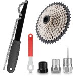 Asfasfq - dmonte cassette vlo chain, 5 pices outil retrait cassette de vlo kit, universel d'extracteur ...