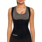 Asfasfq - femme gilet zippé de sudation corset amincissant pour fitness ventre plat minceur sauna débardeur ... Asfasfq - femme gilet zippé de sudation corset amincissant pour fitness ventre plat minceur sauna débardeur ...