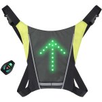 Asfasfq - gilet dossard a 48 leds clignotant réfléchissant avec signalisation de direction pour vélo ... Asfasfq - gilet dossard a 48 leds clignotant réfléchissant avec signalisation de direction pour vélo ...