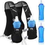 Asfasfq - gilet hydratation running, rglable gilet hydratation avec 2 soft flask 500 ml et rflchissant ...