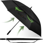Asfasfq - grand parapluie de golf de 172, 7 cm, coupe - vent solide, double auvent ventil, ouverture ...