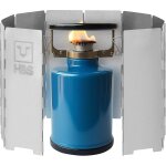 Asfasfq - h&s pare vent pliable rechaud camping gaz - pare feu avec 10 plaques barrieres pour feu - pare ...