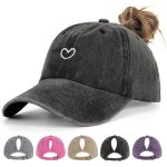 Asfasfq - heycaps casquettes de baseball pour queue de cheval pour femme - casquette de baseball respirante ...