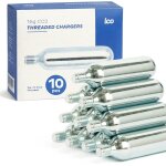 Asfasfq - ico cartouche co2, cartouche co2 16g filetes pour gonflage express des pneus de vtt et vlo ...