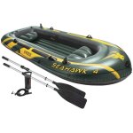 Asfasfq - intex set bateau 4 places seahawk 4 (rames et gonfleur inclus) 351x145x48cm