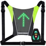 Asfasfq - jtklion gilet velo clignotant, 48 led clignotants gilet velo, usb rechargeable lger sac a ...