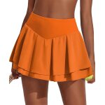 Asfasfq - jupe de tennis plissée a double volants pour femme - contrôle du ventre - jupe athlétique avec ... Asfasfq - jupe de tennis plissée a double volants pour femme - contrôle du ventre - jupe athlétique avec ...