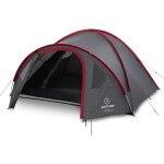 Asfasfq - justcamp scott tente camping 4 personnes, tente igloo, vestibule, compartiment de repos