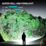 Asfasfq - lampe torche led ultra puissante, 2 pièces 1000000 lumens lampe torche led rechargeable, 5 ... Asfasfq - lampe torche led ultra puissante, 2 pièces 1000000 lumens lampe torche led rechargeable, 5 ...