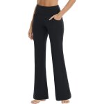 Asfasfq - legging de yoga bootcut pour femme - taille haute - entranement bootleg - avec 4 poches - ...