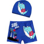 Asfasfq - maillot de bain enfant garon, motif de dessin anim short, tissu bonnet de bain