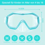 Asfasfq - masque plonge enfant, masque tuba anti - bue anti - fuite, avec masque nasal et sangle elastique ...