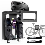 Asfasfq - midingchai support velo mural, avec espace rangement pour casque et chaussures velo route, ...