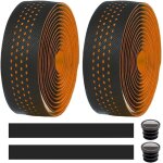 Asfasfq - mocnt 2 rouleaux ruban de guidon de vlo guidoline vlo route cuir respirant eva pu antidrapant ...