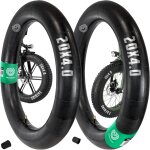 Asfasfq - moovmoov chambre a air 20x4 avec valve droite schrader (x2) - compatible avec fat bike / vlo ...
