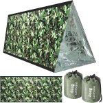 Asfasfq - nabance 2pcs couverture de survie reutilisable sac de couchage de survie pour le camping en ...