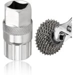 Asfasfq - outil de rparation et retrait de roue libre pour vlos, cassette demonte douille, acier carbone ...