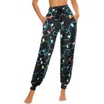 Asfasfq - pantalon sarouel long pour femme - pour le sport - pantalon de yoga - doux et confortable - ...
