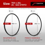 Asfasfq - pneu velo route 700x25c - set pliable paire pneus 25 - 622, 28 pouces avec protection anti ... Asfasfq - pneu velo route 700x25c - set pliable paire pneus 25 - 622, 28 pouces avec protection anti ...